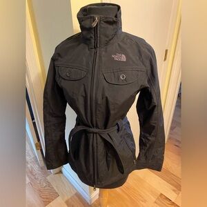 The north face hyvent belted zip front xs jacket